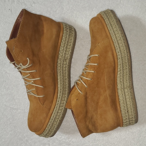 Rachel Comey Tan Suede Espadrille Platform Boots Size 8 UE 7.5 US Women's - Picture 3 of 9
